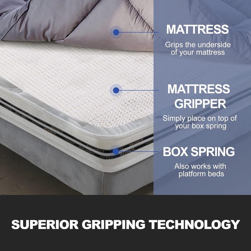 Foboull Keep Couch Cushions from Sliding, Keep Bed and Topper Pad from Sliding for Sofa, Couch, Chair Cushion, Mattresses, Easy Trim, Slip Resistant, Grips Helps Stop Slipping - Image 3